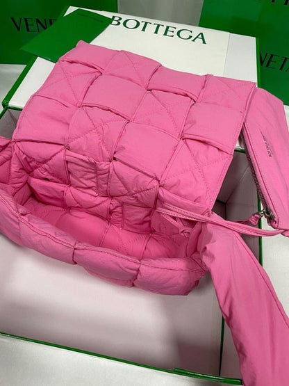 Italian-Inspired Luxury Woven Nylon Crossbody Bag