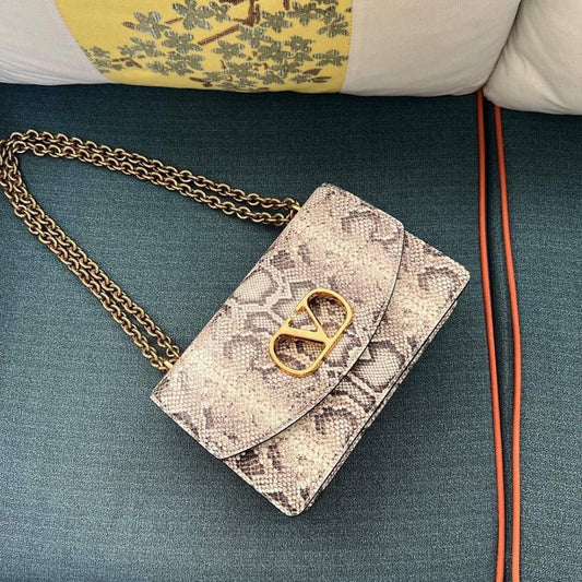VLogo Signature Calfskin Shoulder Bag