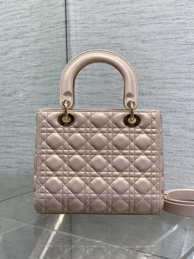Alma Pink Lambskin Top Handle Bag