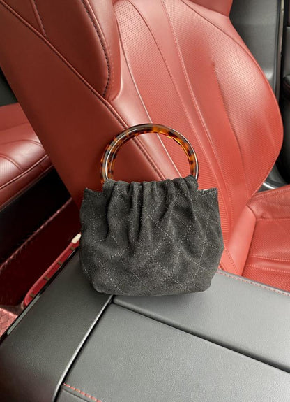 Luxury Leather Top Handle Bag