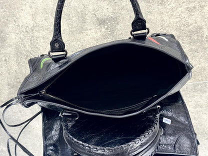 Leather Top Handle Bag