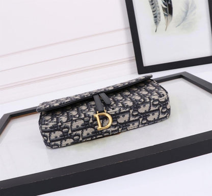 Saddle Gold Printed Shoulder Bag