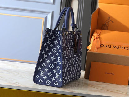 OnTheGo Monogram Leather Tote Bag