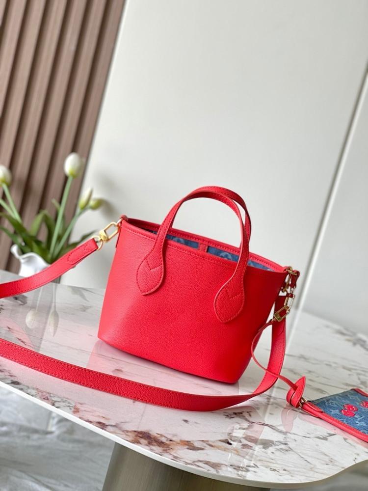 Neverfull Monogram Calfskin Shoulder Bag