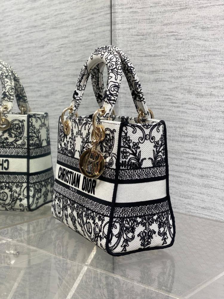 Embroidered Top Handle Bag