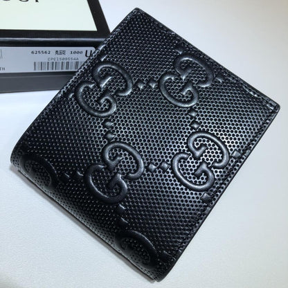 Embroidered Leather Wallet