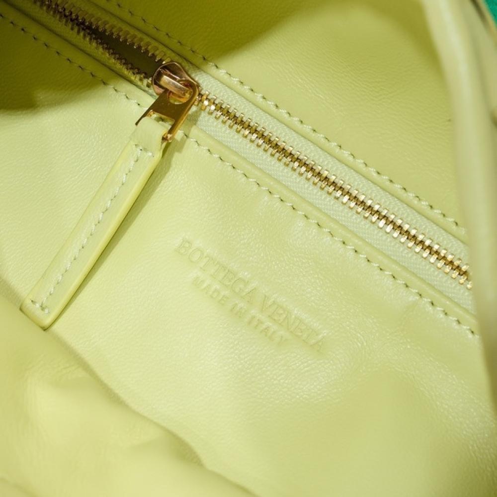 Woven Leather Top Handle Bag