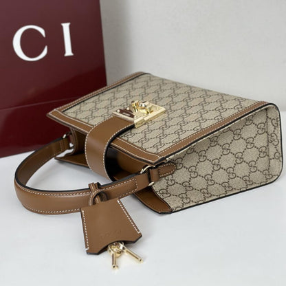 Luxury Leather Top Handle Bag