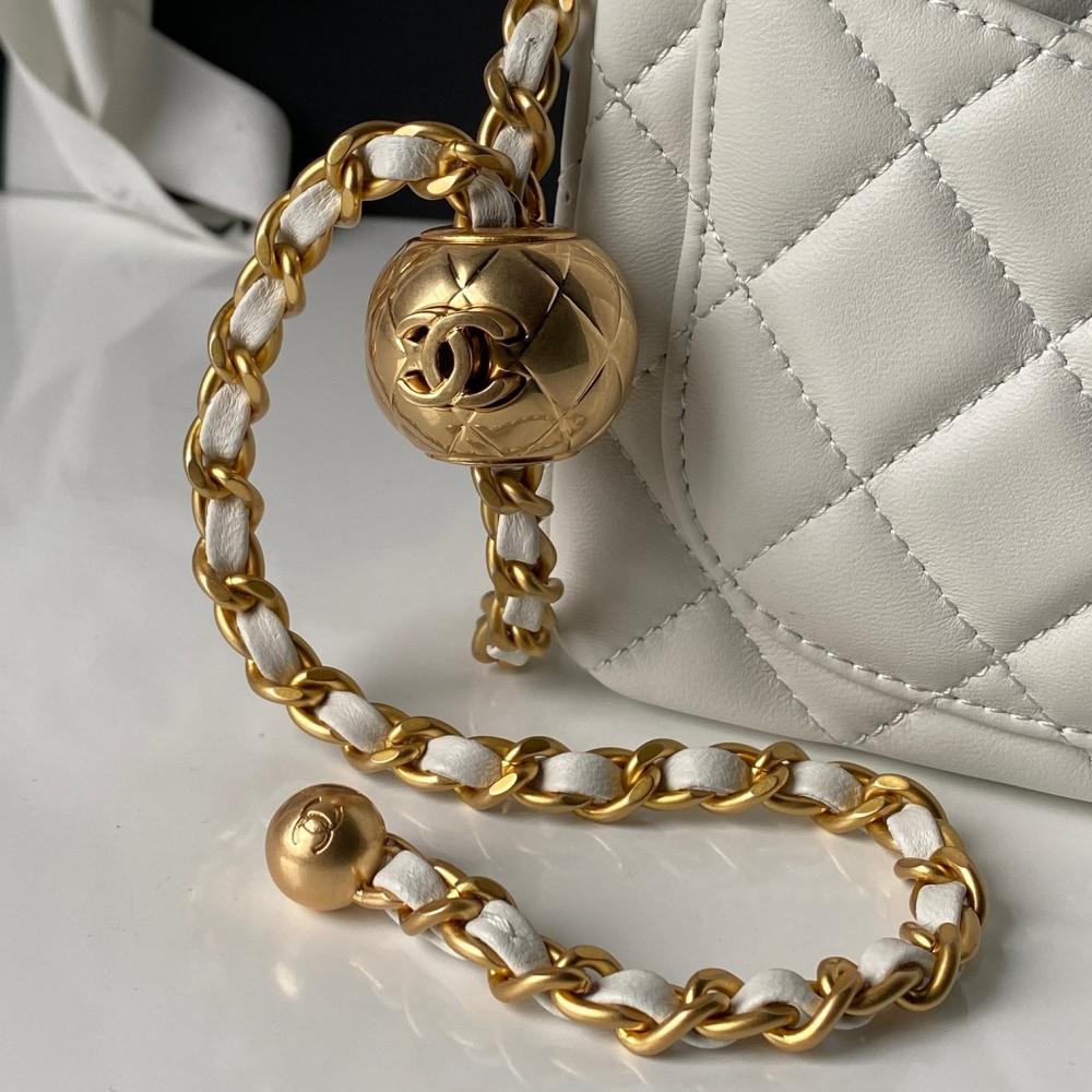 Gold Top Handle Bag