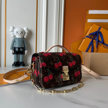 Modern Italian-Inspired Monogram Shoulder Bag