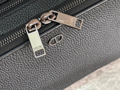 Luxury Elegant Black Quilted Calfskin Shoulder Bag