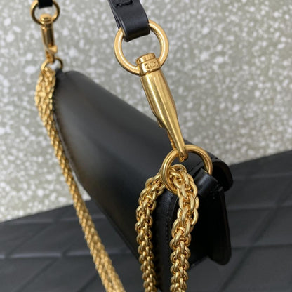 Crystal-Embellished Calfskin Wallet