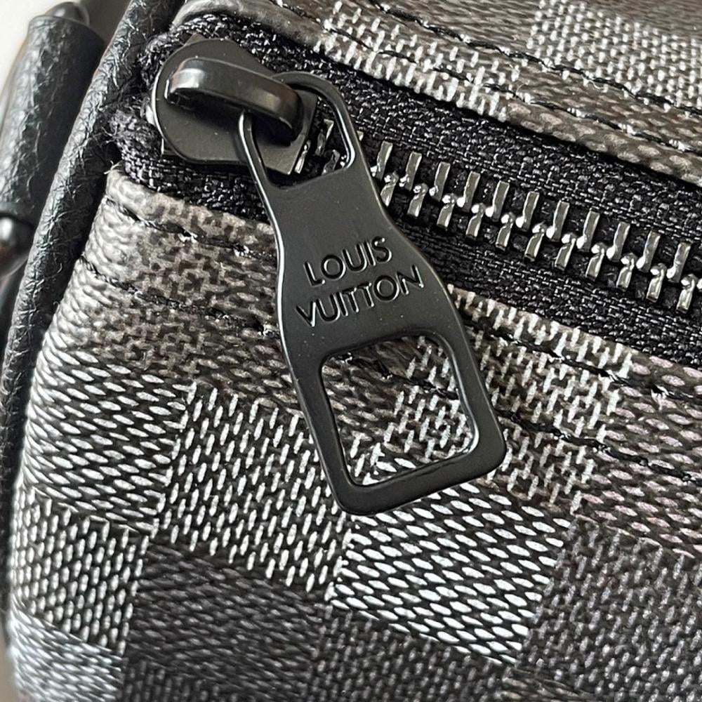 Keepall Monogram Leather Travel Bag