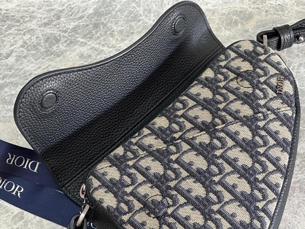 Modern Premium Black Printed Calfskin Shoulder Bag
