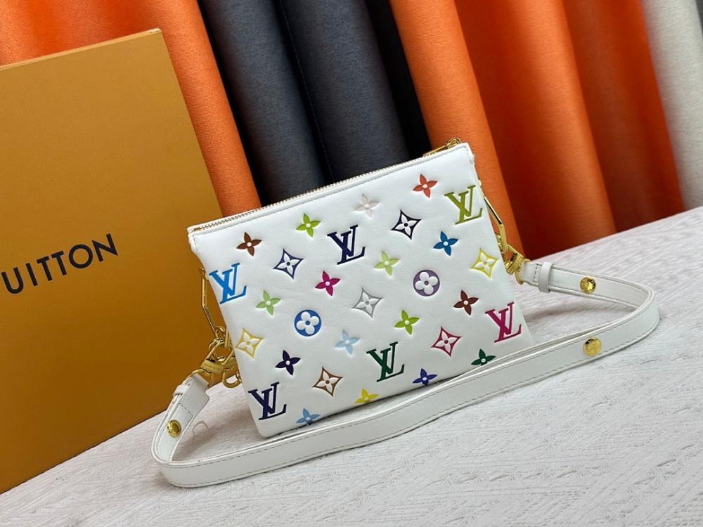 Elegant Stylish Monogram Denim Shoulder Bag
