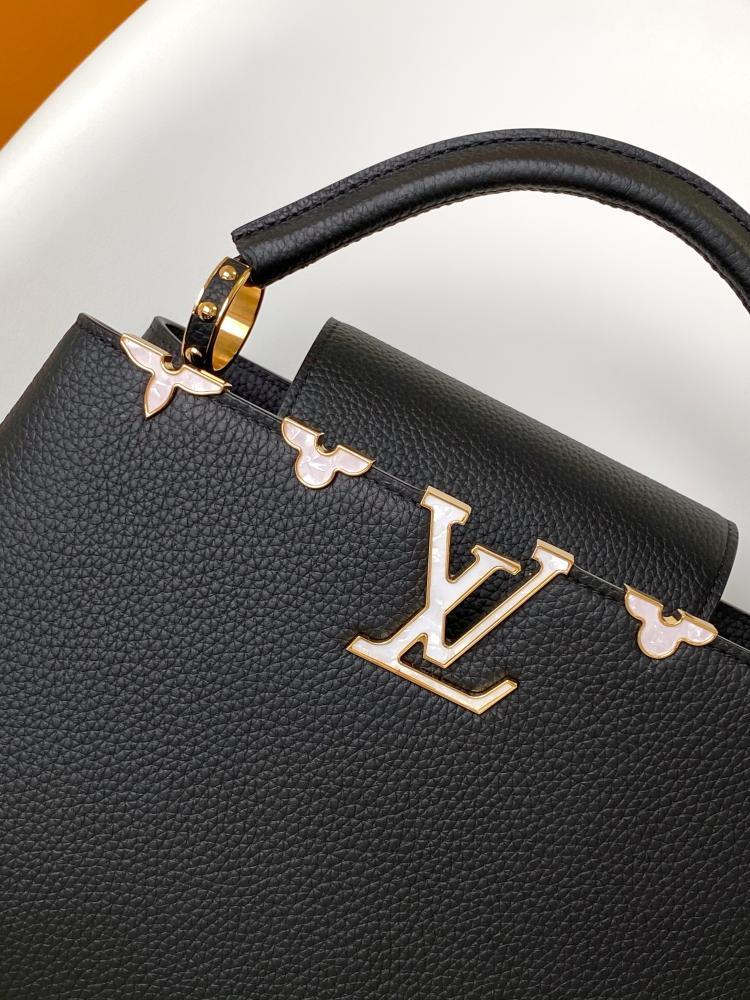 Monogram Leather Shoulder Bag