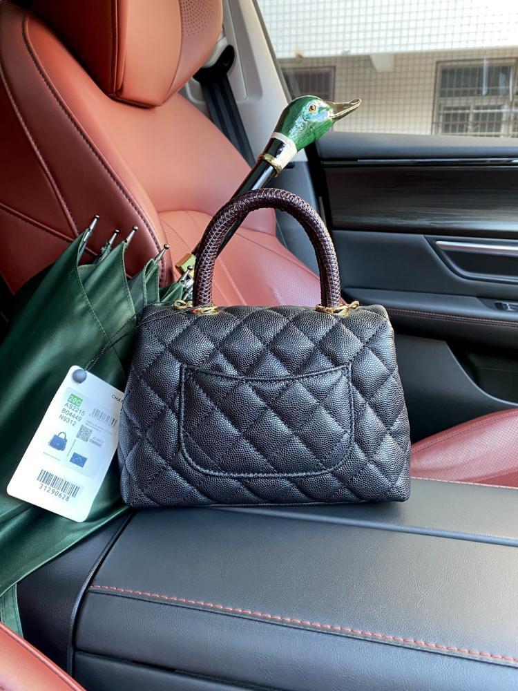 Classic Leather Top Handle Bag