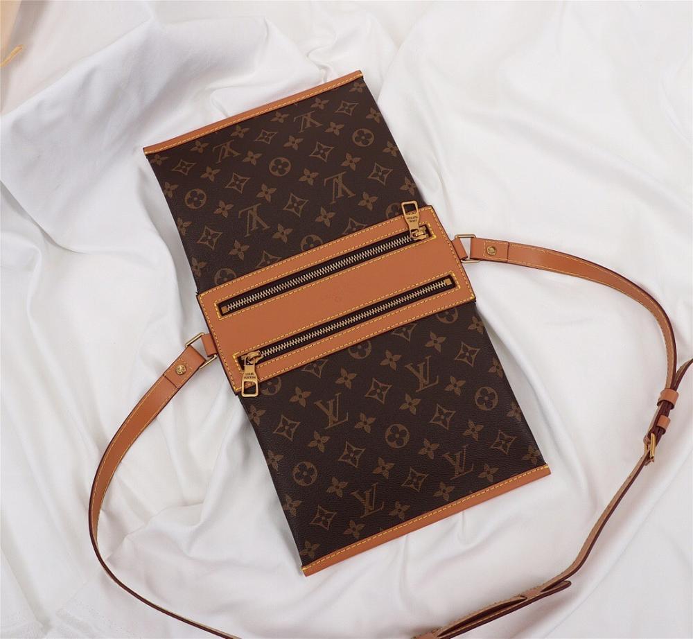 Modern Monogram Leather Crossbody Bag – Limited Edition