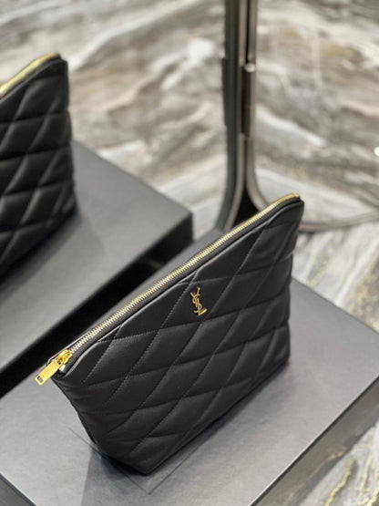 Classic Modern Quilted Leather Shoulder Bag