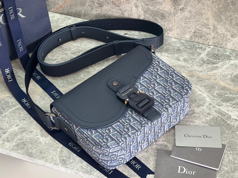 Luxury Blue Printed Calfskin Crossbody Bag – Limited Edition