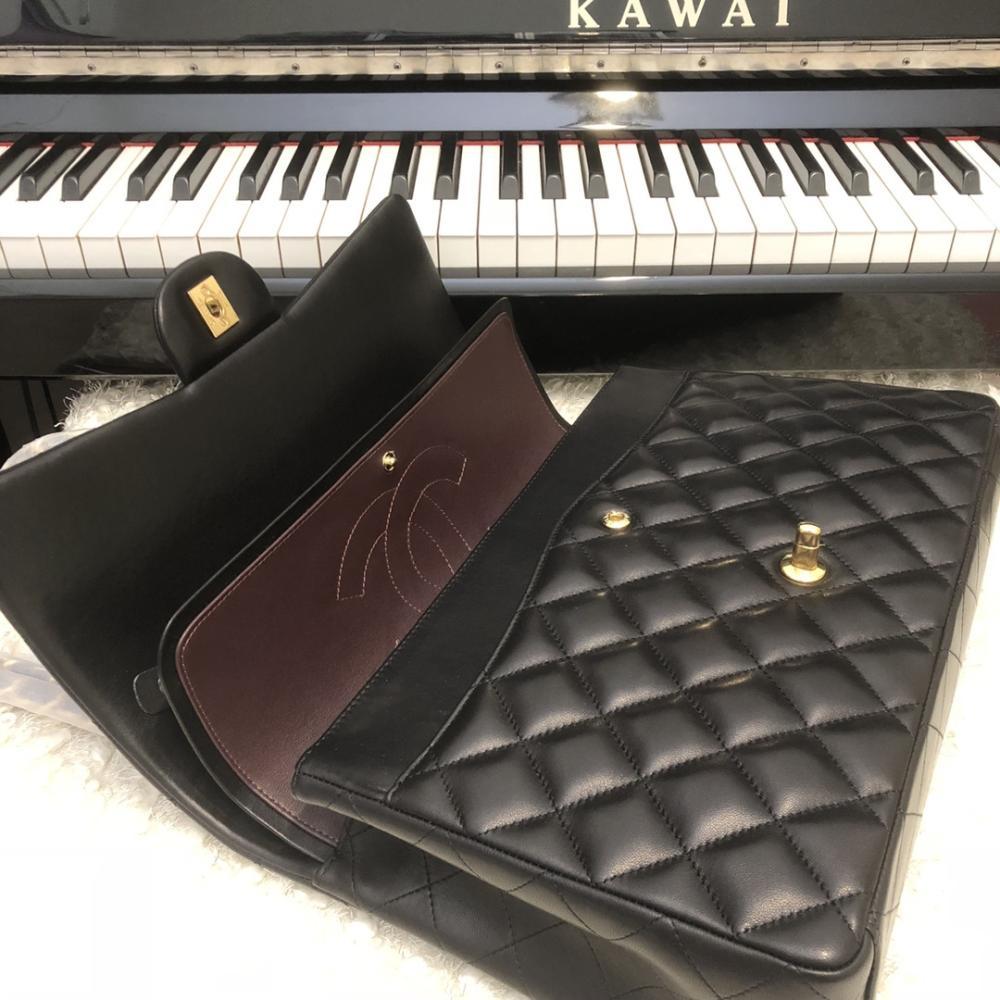 Lambskin Top Handle Bag