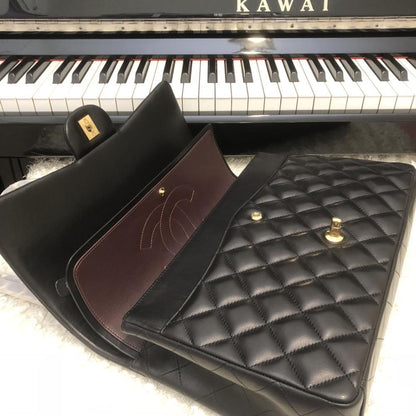 Lambskin Top Handle Bag