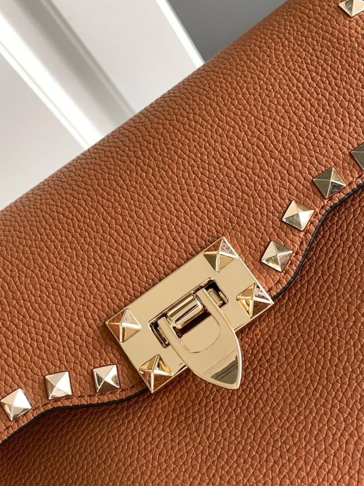 Modern Luxury Studded Calfskin Crossbody Bag