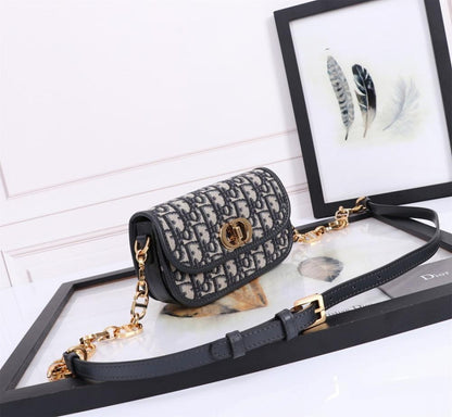 Classic Premium Gold Printed Leather Shoulder Bag