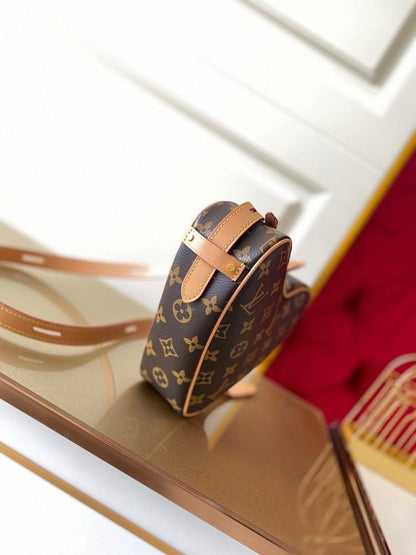 Modern Italian-Inspired Printed Canvas Shoulder Bag