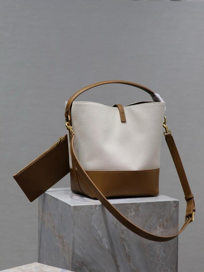 Modern Italian-Inspired Leather Top Handle Bag