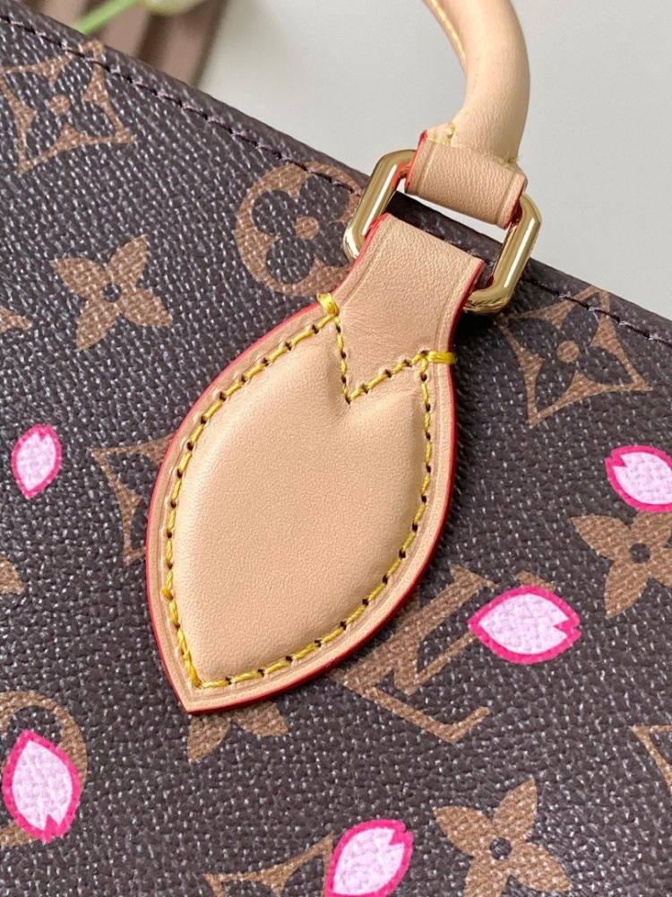 OnTheGo Monogram Leather Top Handle Bag