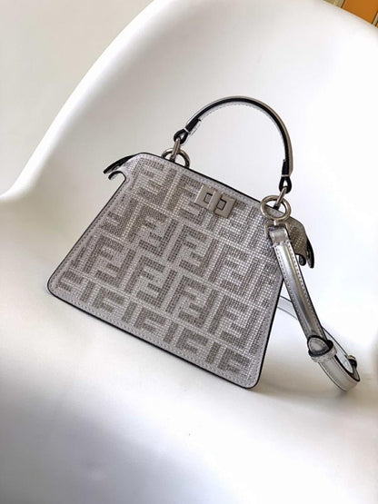 Classic Silver Top Handle Bag