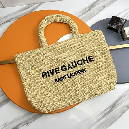 Woven Straw Tote Bag