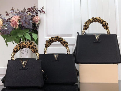 Gold Top Handle Bag