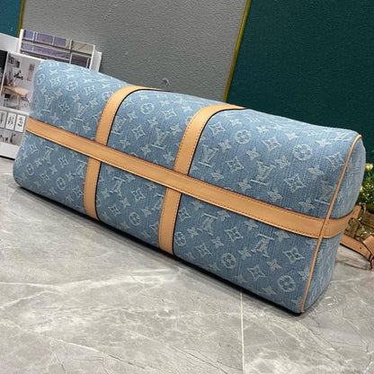 Elegant Stylish Blue Woven Leather Shoulder Bag