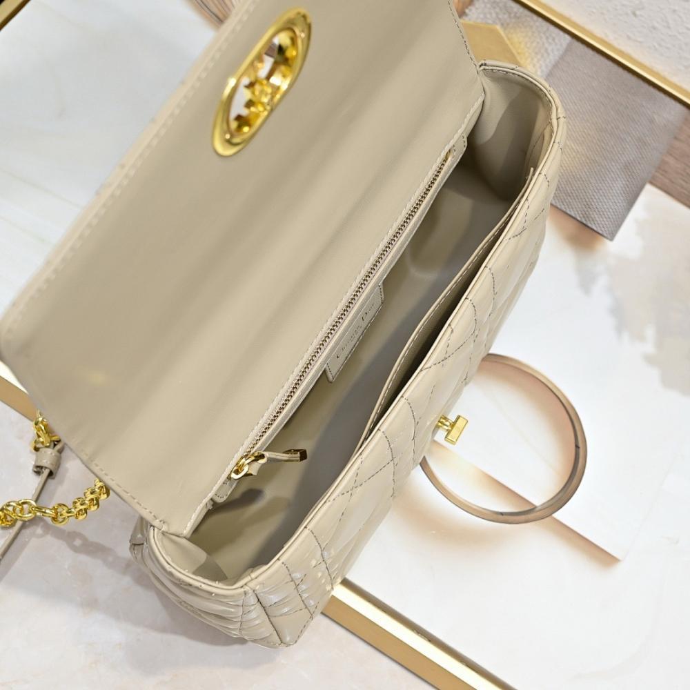 Luxury Stylish Gold Lambskin Shoulder Bag