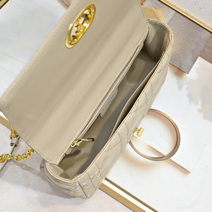 Luxury Stylish Gold Lambskin Shoulder Bag