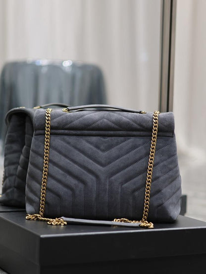 Modern Luxury Gold Leather Crossbody Bag