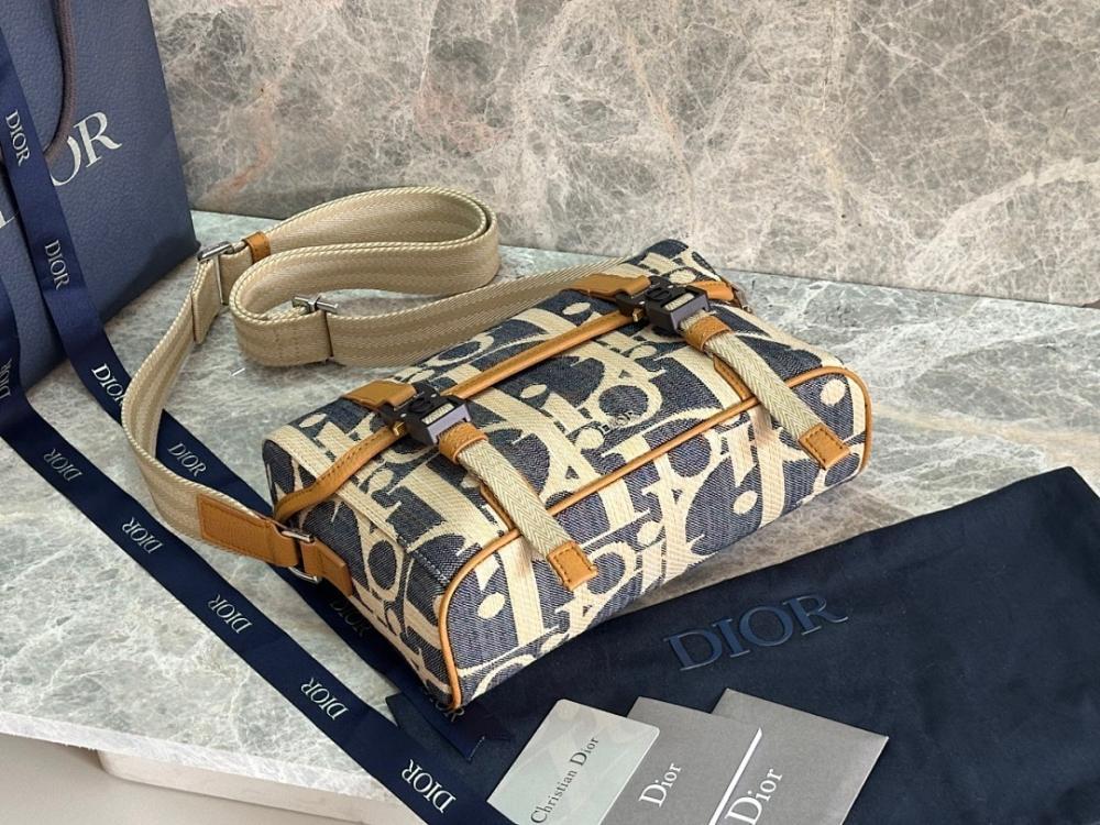 Luxury Elegant Brown Embroidered Calfskin Shoulder Bag
