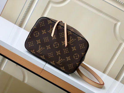 Classic Premium Monogram Leather Bucket Bag