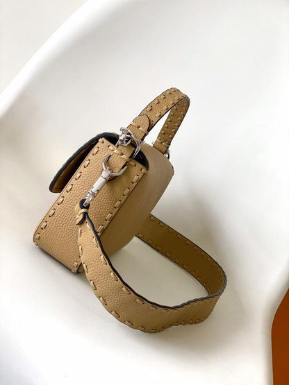 Classic Leather Top Handle Bag
