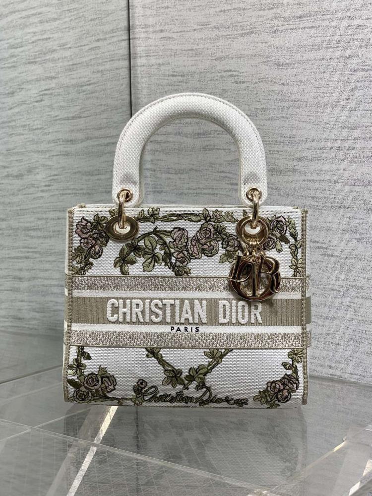 Embroidered Top Handle Bag