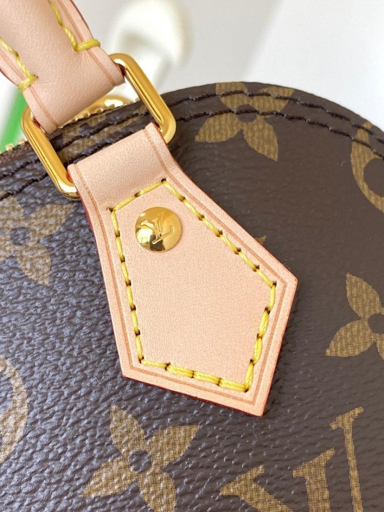 Alma Monogram Leather Shoulder Bag