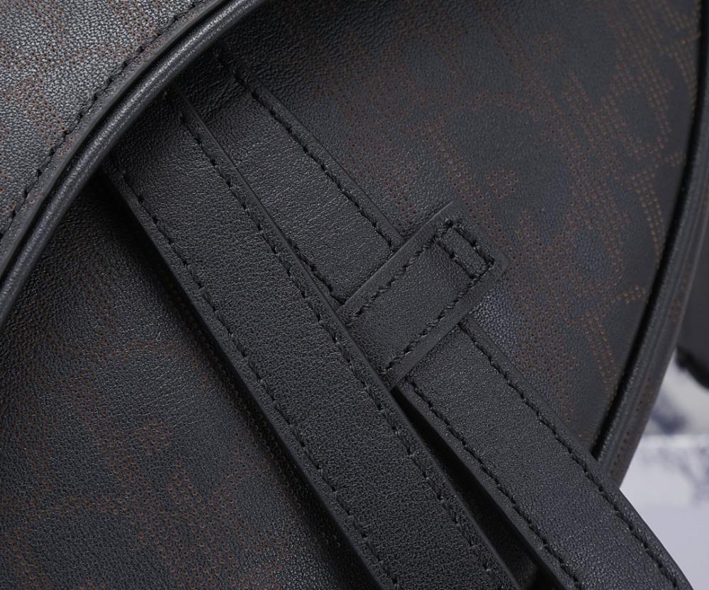 Modern Premium Black Printed Leather Shoulder Bag