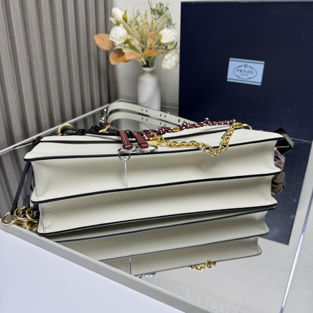 Gold Leather Top Handle Bag