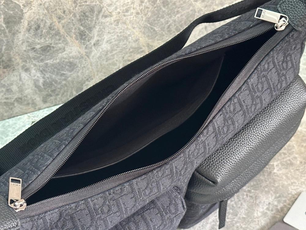 Classic Luxury Black Printed Leather Top Handle Bag