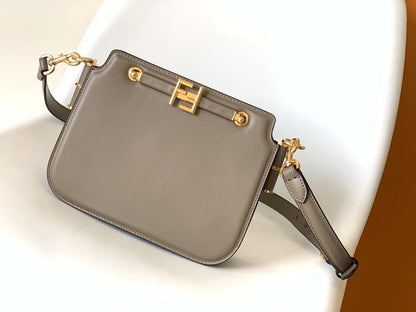 Gold Leather Shoulder Bag