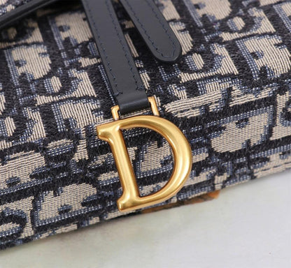 Saddle Gold Printed Shoulder Bag