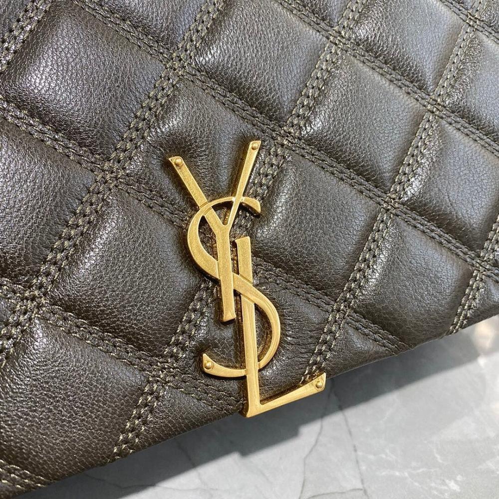 Alma Gold Quilted Leather Shoulder Bag