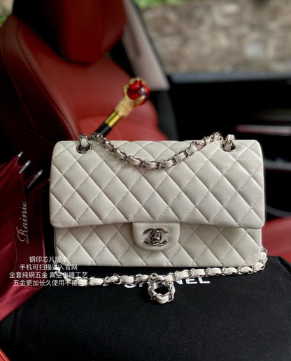 Lambskin Top Handle Bag